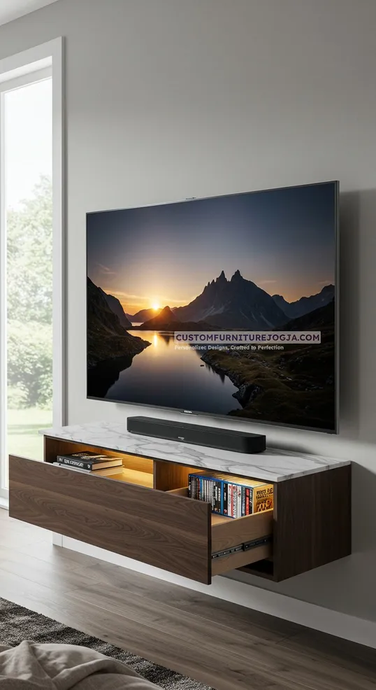 Jasa Pembuatan Cabinet tv kecil Jogja